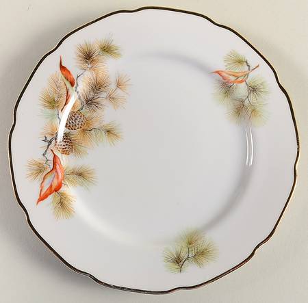 Pine Tree Salad Plate