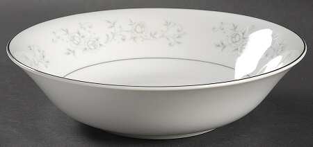 Platinum Rose 9" Round Vegetable Bowl by Fine China of Japan