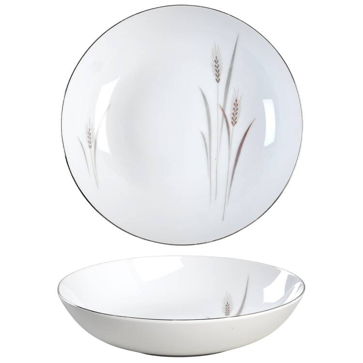 Platinum Wheat 8" Round Vegetable Bowl