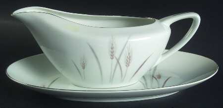 Platinum Wheat Gravy Boat & Underplate/Relish