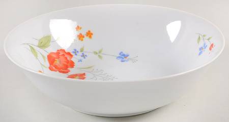 Poppy Garden 9" Round Vegetable Bowl