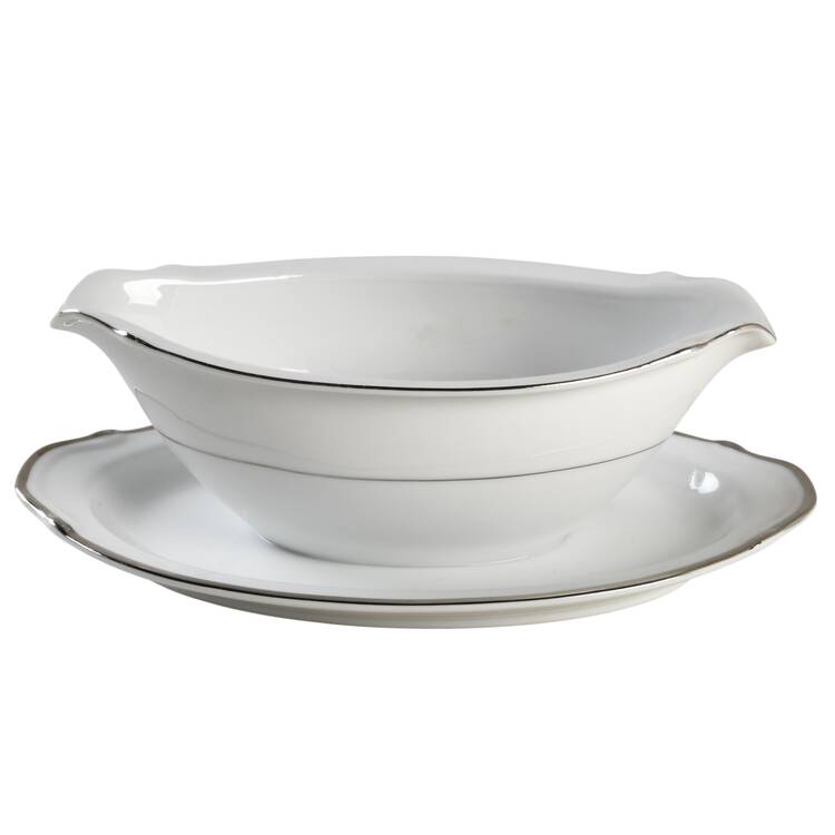 Prelude Gravy Boat with Attached Underplate