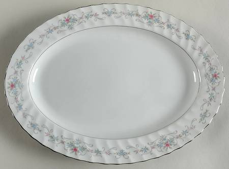 Priscilla 14" Oval Serving Platter
