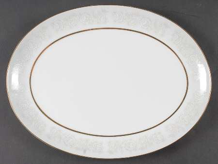 Queens Brocade 14" Oval Serving Platter