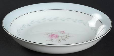 Regency (Blue Band, Platinum Trim) Fruit/Dessert (Sauce) Bowl