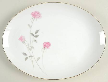 Rose Crest 12" Oval Serving Platter