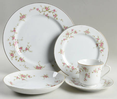 Rosette (Smooth) 5 Piece Place Setting