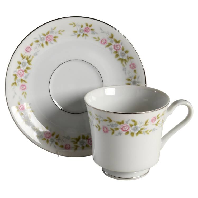 Sheri Footed Cup & Saucer Set