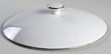 Silver White Lid for Round Vegetable