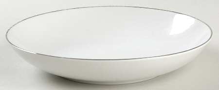 Silver White Coupe Soup Bowl