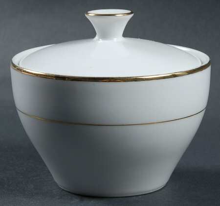 Sonnet (Gold Trim) Sugar Bowl & Lid