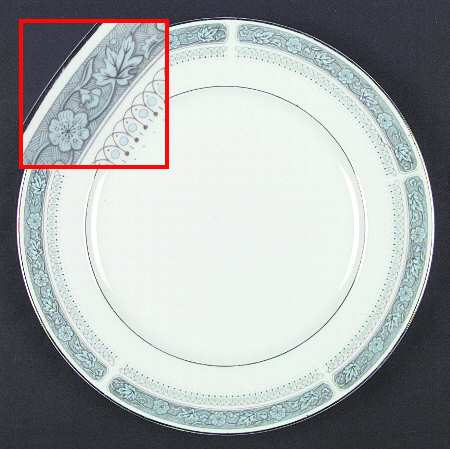 Sonnet (Platinum Trim) Dinner Plate
