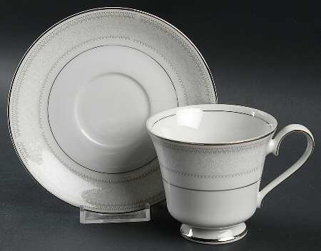 Trousseau Footed Cup & Saucer Set