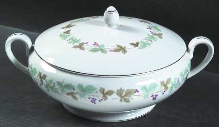 Vintage Round Covered Vegetable