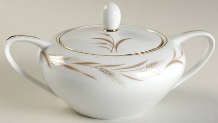 Wheat Sugar Bowl & Lid