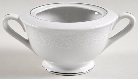 White Mist Sugar Bowl No Lid