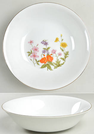Wild Flower 9" Round Vegetable Bowl
