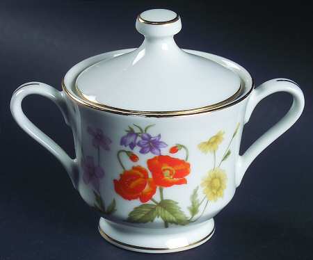 Wild Flower Sugar Bowl & Lid