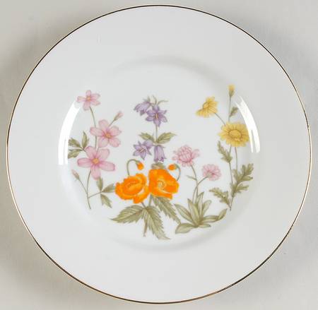 Wild Flower Salad Plate