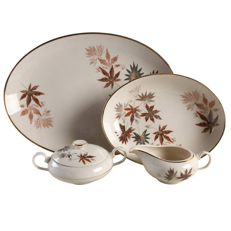 Autumn Symphony (Cream Background) 5 Piece Hostess Set