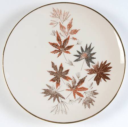 Autumn Symphony (Cream Background) Salad Plate