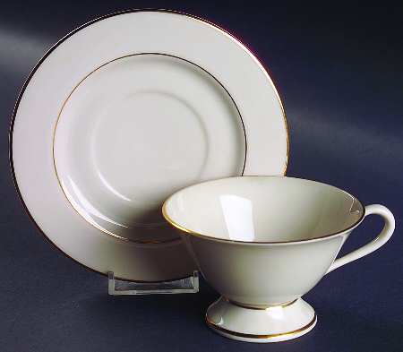 Classic Dignity Gold Footed Cup & Saucer Set