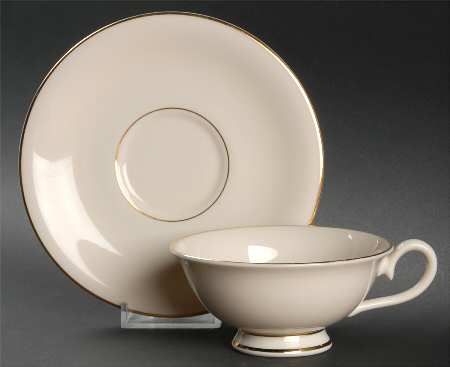 Classic Dignity Gold Footed Cup & Saucer Set