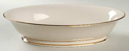 Classic Dignity Gold 10" Oval Vegetable Bowl