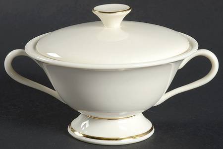 Classic Dignity Gold Sugar Bowl & Lid