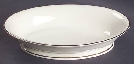 Classic Dignity Platinum 8" Oval Vegetable Bowl