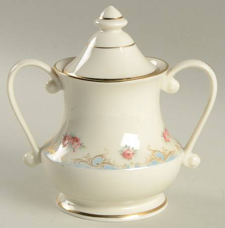 Fine Arts Rose Sugar Bowl & Lid