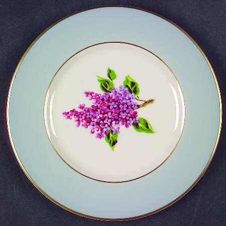Georgian Lilac Bread & Butter Plate