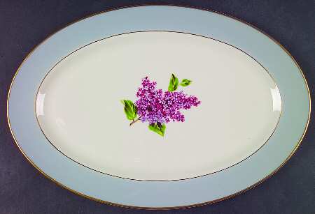 Georgian Lilac 13" Oval Serving Platter
