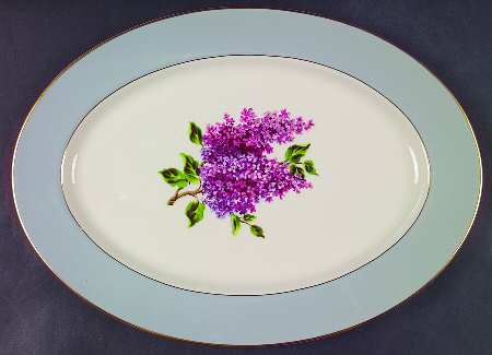 Georgian Lilac 15" Oval Serving Platter