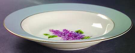 Georgian Lilac Large Rim Soup Bowl
