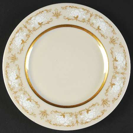 Kenwood Castle Gold and White Bread & Butter Plate