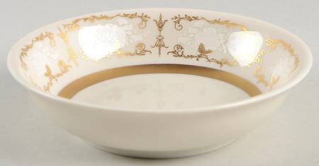 Kenwood Castle Gold and White Fruit/Dessert (Sauce) Bowl