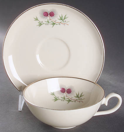 Larchwood Flat Cup & Saucer Set