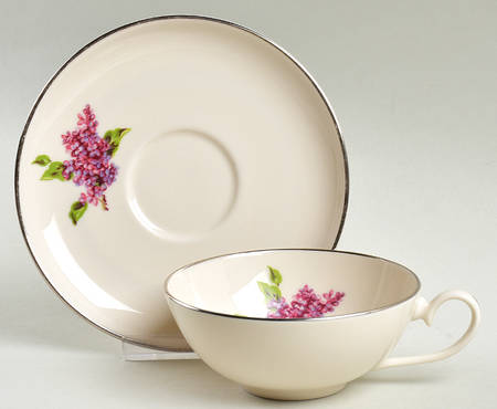 Lilac Flat Cup & Saucer Set