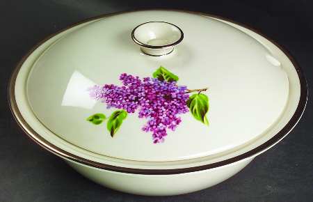 Lilac Round Covered Vegetable