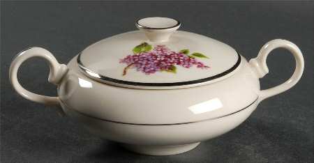 Lilac Sugar Bowl & Lid