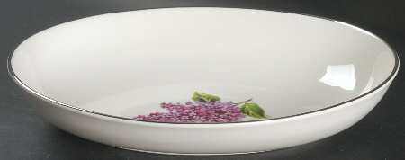 Lilac 10" Oval Vegetable Bowl