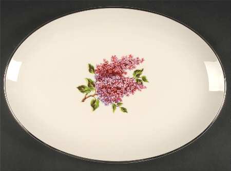 Lilac 15" Oval Serving Platter