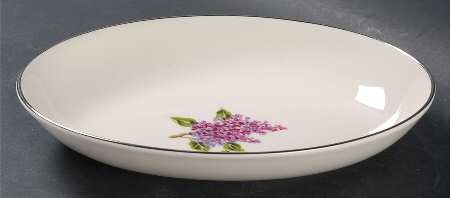 Lilac 9" Oval Vegetable Bowl