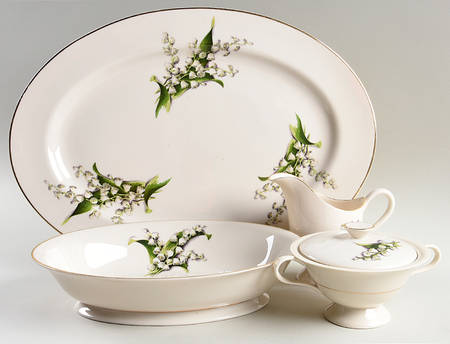 Lily of The Valley 5 Piece Hostess Set