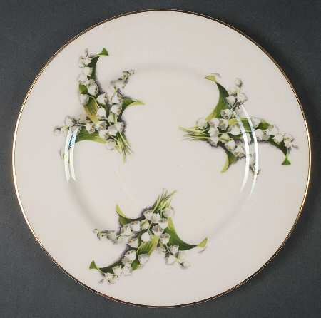 Lily of The Valley Salad Plate