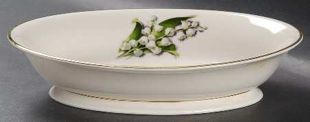 Lily of The Valley 8" Oval Vegetable Bowl