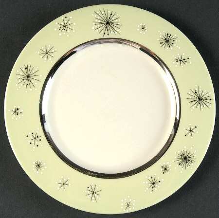 Romance of The Stars Green Bread & Butter Plate