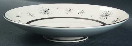 Romance of The Stars Grey Round Compote (Height X Width)