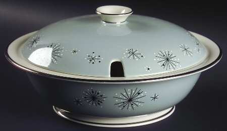 Romance of The Stars Grey Round Covered Vegetable